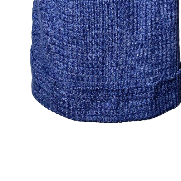 Free People Bondi Long Sleeve cropped Blouson Thermal Top True Blue Women XL NWT - Picture 9 of 13